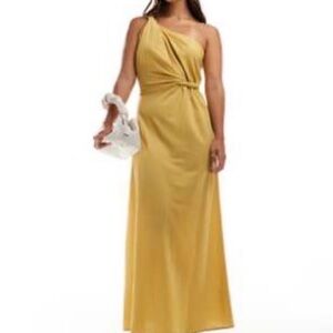 ASOS Mustard One-Shoulder Dress- NWT